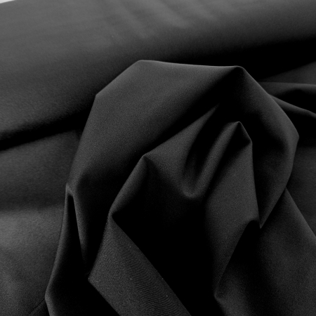 Viskose- Lyocell - sandwashed - schwarz