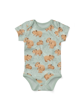 Jersey - Capybara Friends by Mrs Mint Design - mint