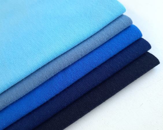 Bündchen - Paket - blau - 5x 20 cm