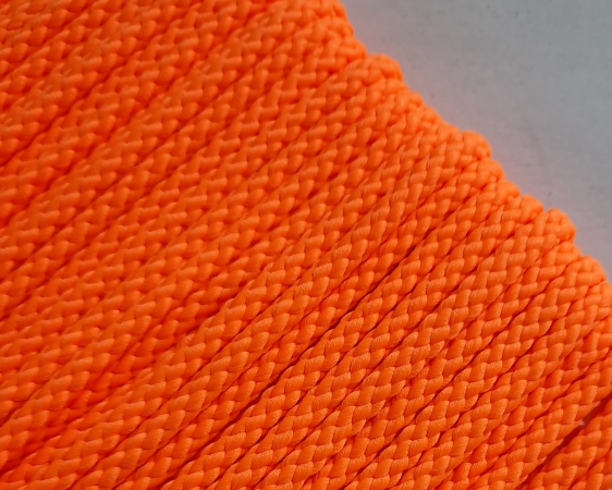 Kordel - 5 mm - neon - orange