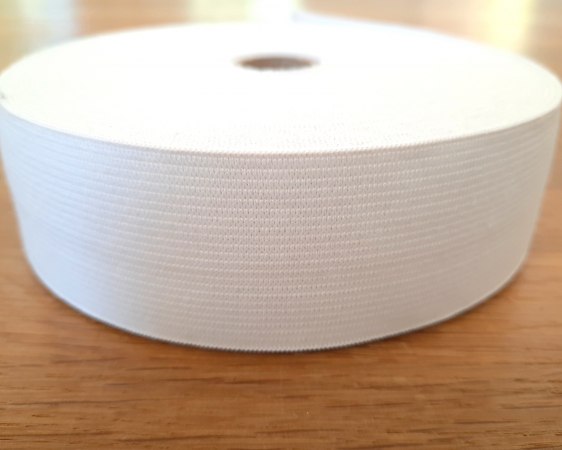 Gummiband weiss in 40 mm Breite