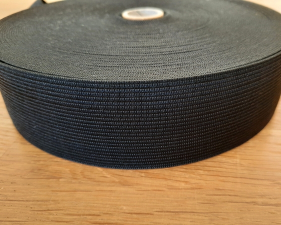 Gummiband schwarz in 40 mm Breite