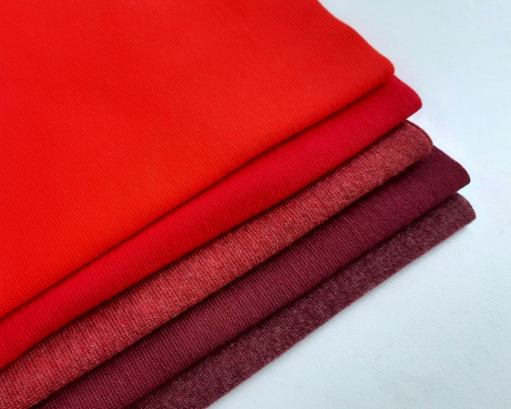 Bündchen - Paket - rot - 5x 20 cm