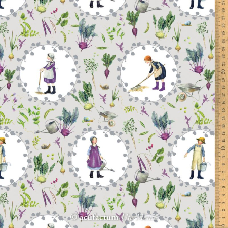 Baumwollstoff - Acufactum - Gartenliebe 40 * 75 cm