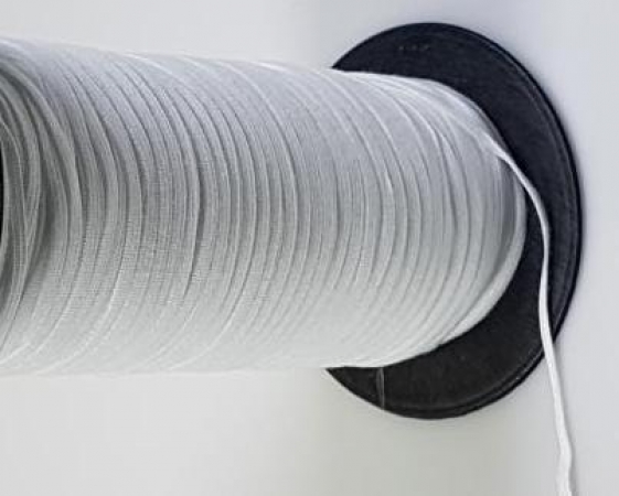 Gummiband - weiss - 6 mm