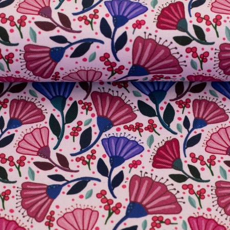 Canvas - Garden Stories - by Emjo Design - Flowers - rosa-grau