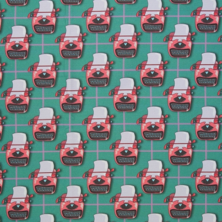 Happy Canvas - by Cherry Picking - Schreibmaschinen - mint