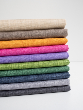 Baumwolle beschichtet - Uni - melliert - beige