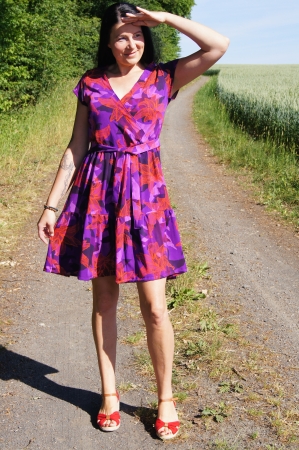 Viskose - Webware - Flamingo Flowers - by Thorsten Berger