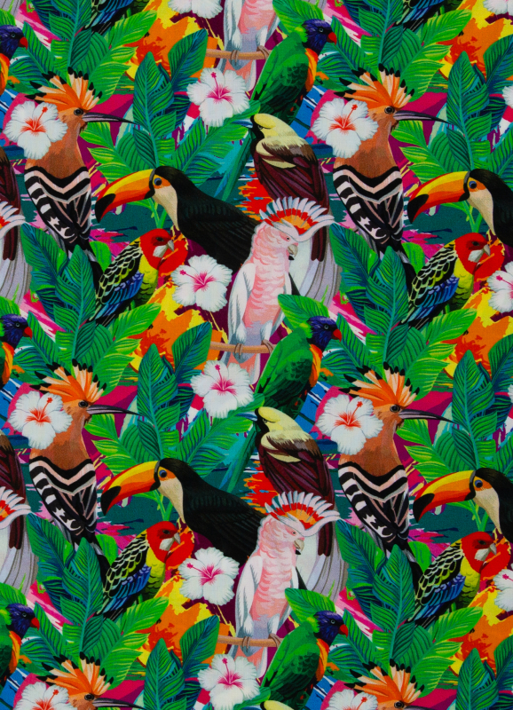 Viskose - Webware - Flowers - Anta - bunte Blumen