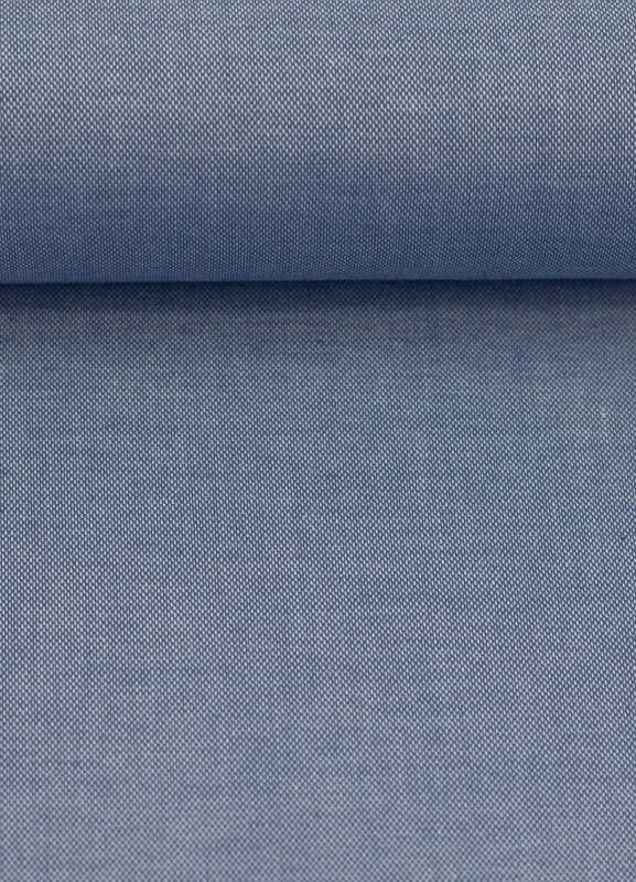 Mika - weiche Baumwoll-Webware melange - jeansblau - ideal für Blusen & Hemden