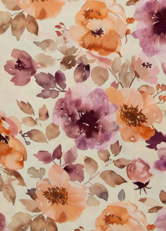 Viskose - Webware - Flowers - Akita