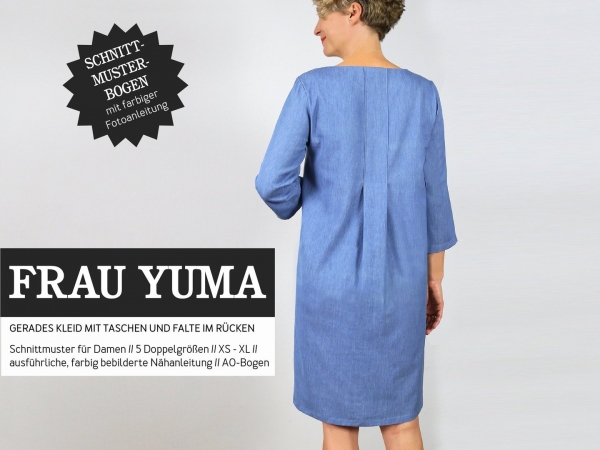 Studio Schnittreif - Frau Yuma - Kleid mit Rückenfalte - Schnittmuster - Papierschnitt