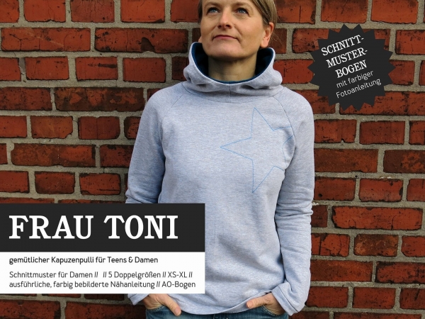 Studio Schnittreif - FRAU TONI • Kapuzensweater PAPIERSCHNITT