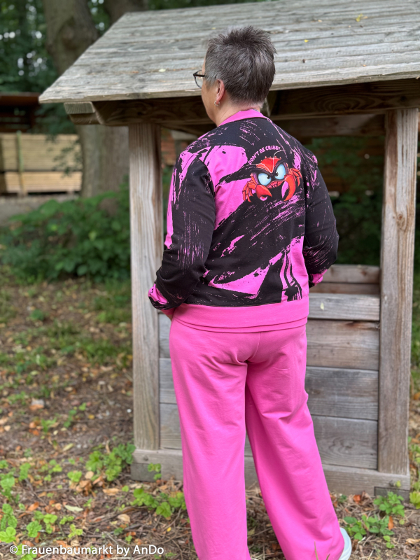 Panel - Sommersweat - Eddy the crab - pink - Thorsten Berger