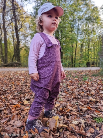 Jersey - Dotties - aubergine  Joris