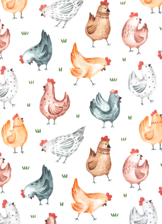 Jersey - Chickeria  - by Hip Som Hap - weiss