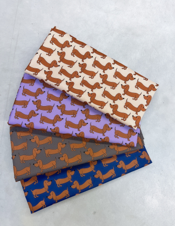 Happy - Collection - Dackel - Taschenstoff - Outdoor - natur