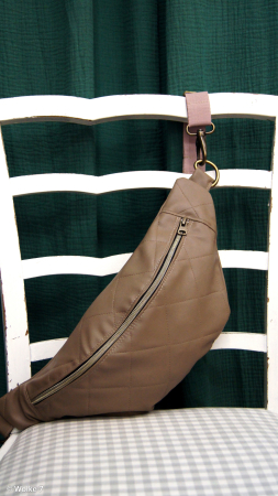 weiches Kunstleder - Debbie - beige-braun