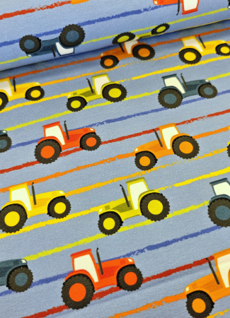 Jersey - Kids - Traktoren - Streifen - bunt