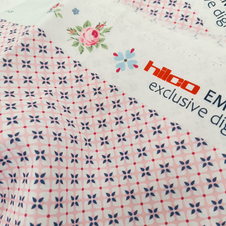 Hilco - Popeline - Emilie 2025 - vintage - rosa - blau