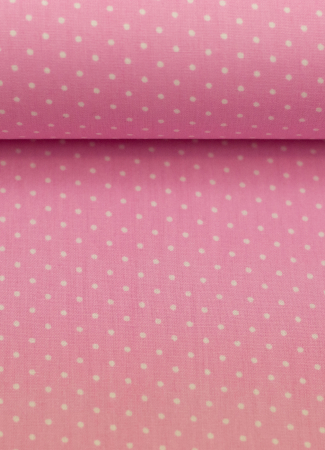Baumwollstoff - Minipunkte - Hilde - rosa