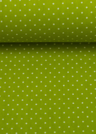 Baumwollstoff - Minipunkte - Hilde - apfel