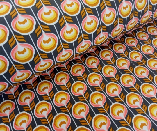 Softshell - Blumen - gelb - Digitaldruck