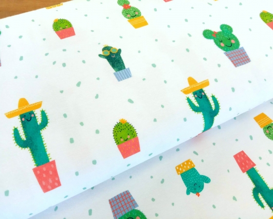 Lillestoff - Bio Jersey - Cute Cactus