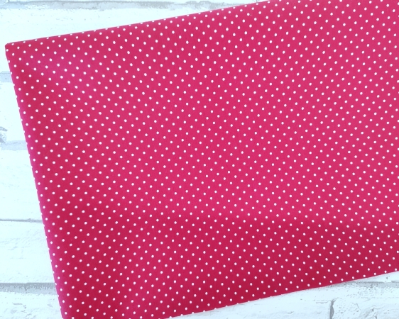 Baumwolle beschichtet - Pünktchen - pink