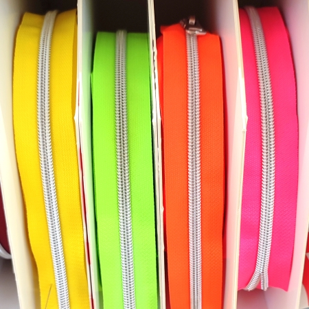 Endlos Reißverschluss - grobe Schiene - inkl. 3 Zipper