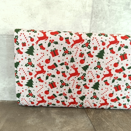 Baumwollstoff - Holly Jolly - Weihnachten