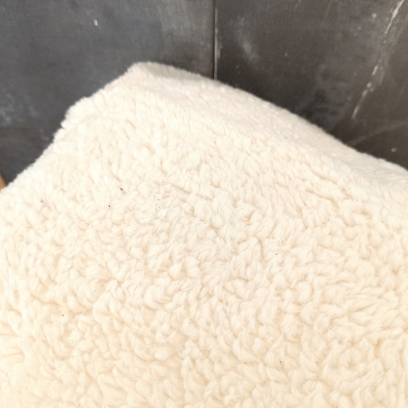 Baumwoll - Teddy - Plüsch - herrlich weich - natur