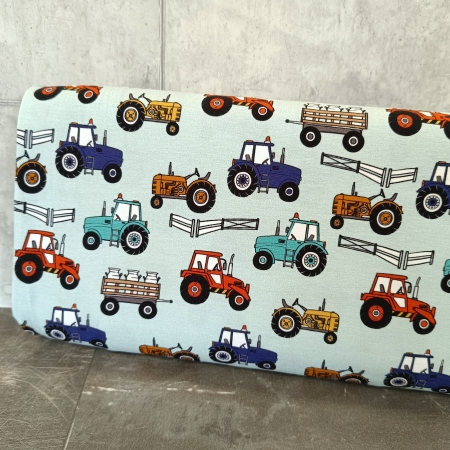 Bauernhof Stoff Baumwolle Traktor Traktor Fan Baumwollstoff Mit