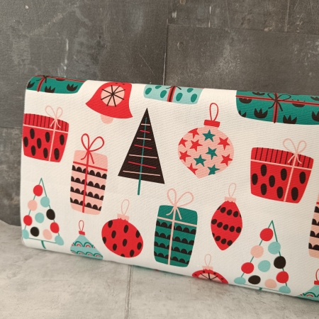 Canvas - Geschenke - Bäume - weiss bunt