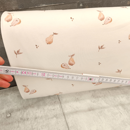 Jersey - Pears - off white - Christiane Zielinski - by Family Fabrics