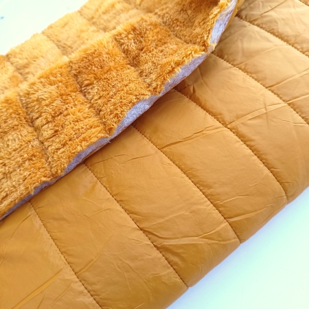 Stepper - Plüsch - gefüttert - senf