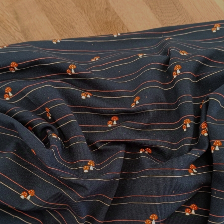 Jersey - Pilzhausen - Pilze - Streifen - dunkelblau