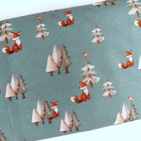 Jersey - Pilzhausen - Füchse - Wald - mint-türkis