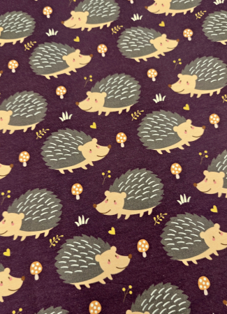 Sommersweat - Tomke - Igel - aubergine - Kopie