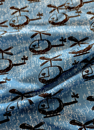 Jersey - Hubschrauber - blau - schwarz - Steinbeck