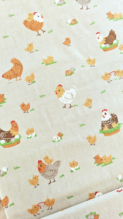 Canvas - Balingen - Hühner - Kücken - Ostern - Osterstoff