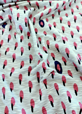 Viskose Jersey - Brush Drops