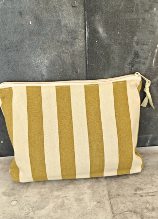 Organizer - Projekttasche - Streifen - gelb - creme