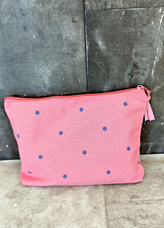 Organizer - Projekttasche - Dots - bubblegum - hellblau