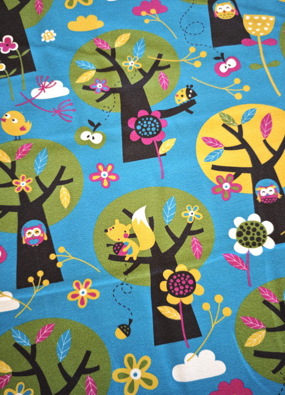 Bio Jersey Lillestoff - Appletree - blue