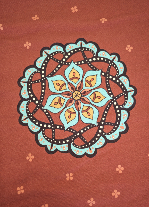 Panel - Jersey - Mandala & Elefant - Käselotti