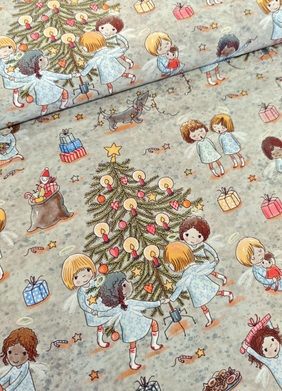 Baumwoll Popeline - Weihnachtsfest - Design Susalabim