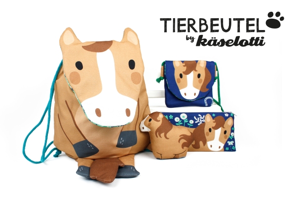 Canvas - Tierbeutel - Pferd - by Käselotti