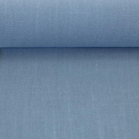 Viskose - Leinen - Uni - rauchblau